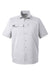 Under Armour 1351360 Mens Motivate Moisture Wicking Short Sleeve Button Down Shirt w/ Pocket Halo Grey Flat Front