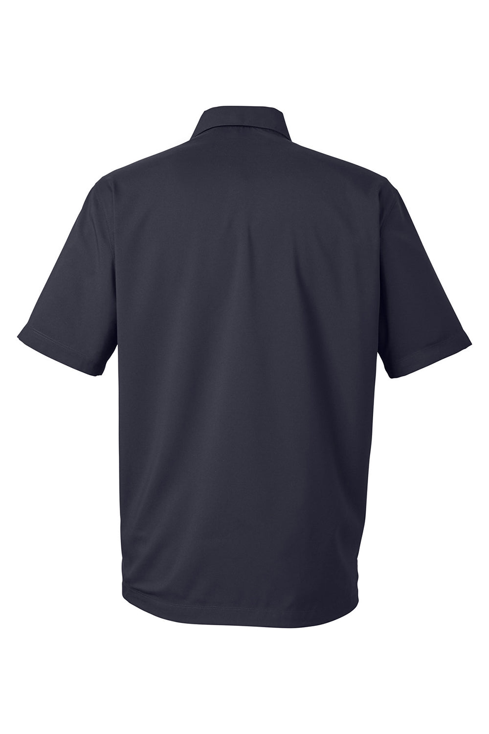 Under Armour 1351360 Mens Motivate Moisture Wicking Short Sleeve Button Down Shirt w/ Pocket Black Flat Back