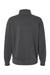 Independent Trading Company PRM4600QZ Mens Pigment Dyed 1/4 Zip Sweatshirt Pigment Black Flat Back