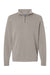 Independent Trading Company PRM4600QZ Mens Pigment Dyed 1/4 Zip Sweatshirt Pigment Cement Grey Flat Front