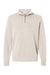 Independent Trading Company PRM4600QZ Mens Pigment Dyed 1/4 Zip Sweatshirt Pigment Ivory Flat Front