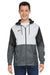Under Armour 1359386 Mens Team Legacy Wind & Water Resistant Full Zip Hooded Jacket Black Model Front