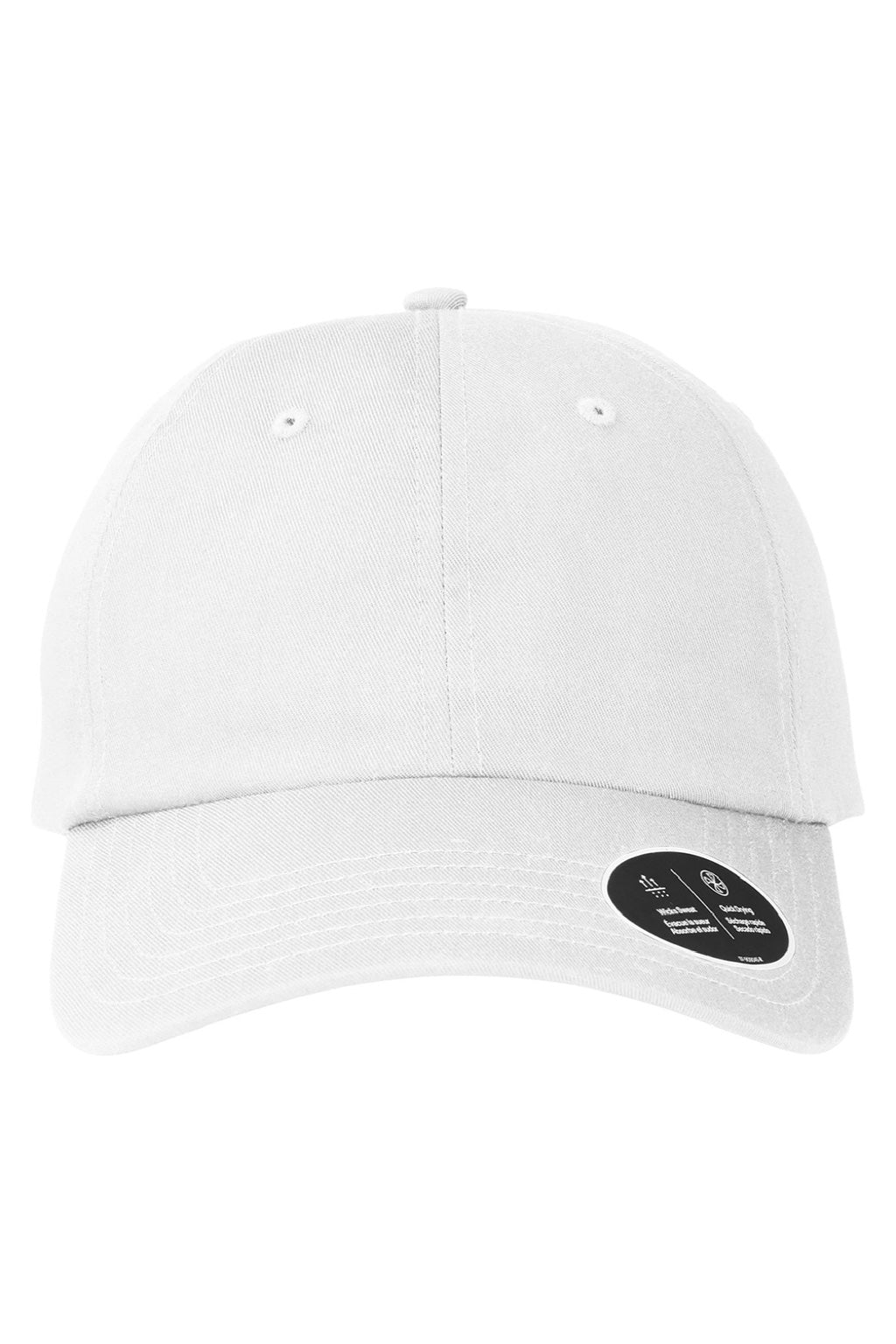 Under Armour Hats 1369785 Mens Moisture Wicking Team Chino Adjustable Hat White Flat Front
