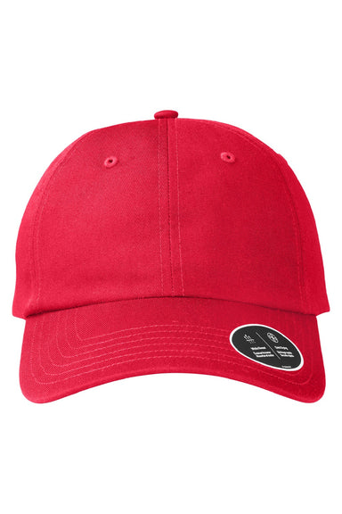 Under Armour Hats 1369785 Mens Moisture Wicking Team Chino Adjustable Hat Red Flat Front
