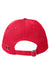 Under Armour Hats 1369785 Mens Moisture Wicking Team Chino Adjustable Hat Red Flat Back