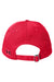 Under Armour 1369785  Moisture Wicking Team Chino Adjustable Hat Red Flat Back