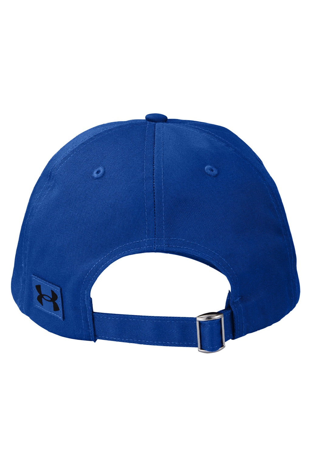 Under Armour Hats 1369785 Mens Moisture Wicking Team Chino Adjustable Hat Royal Blue Flat Back