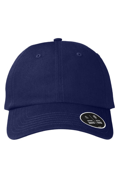 Under Armour Hats 1369785 Mens Moisture Wicking Team Chino Adjustable Hat Midnight Navy Blue Flat Front