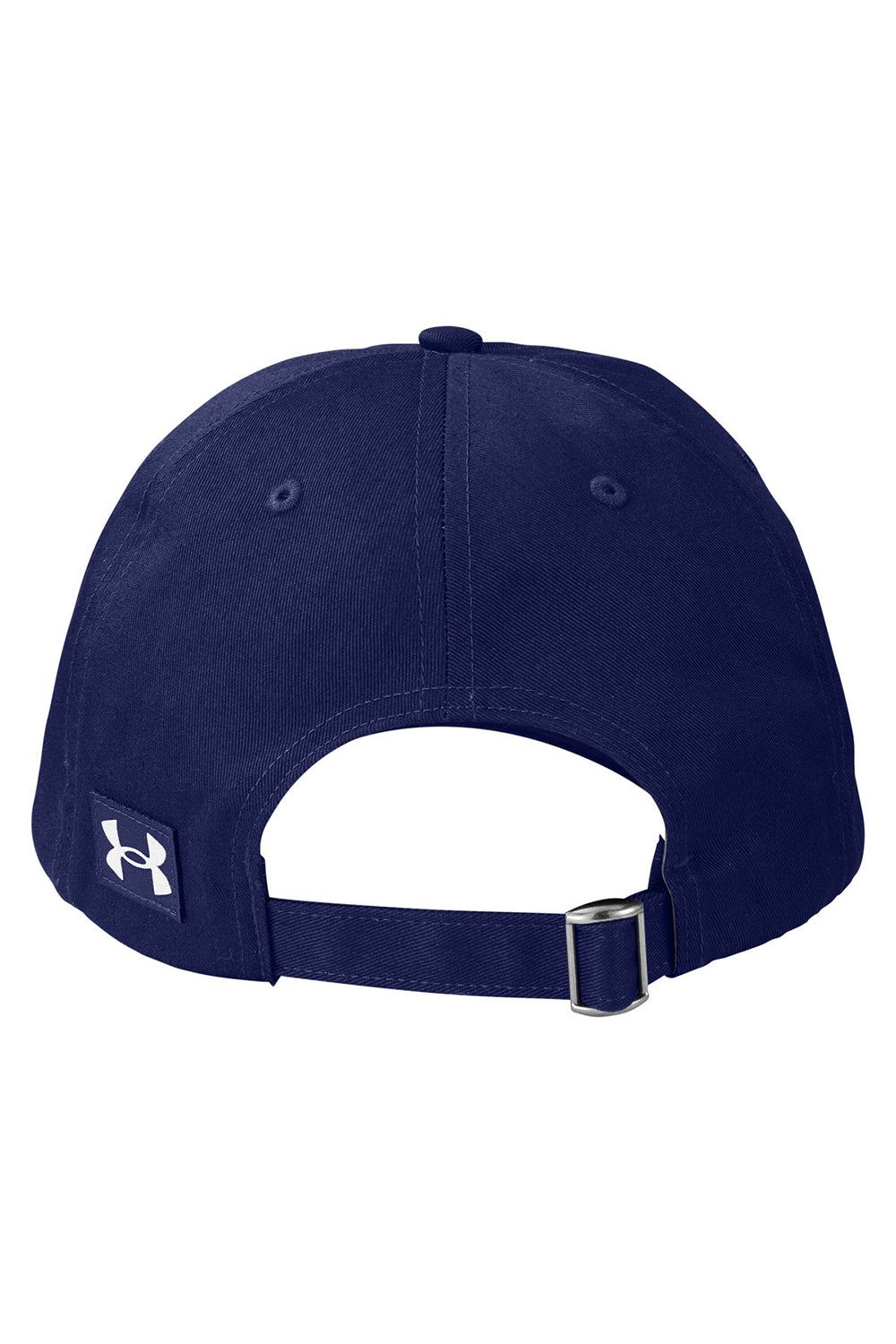 Under Armour 1369785  Moisture Wicking Team Chino Adjustable Hat Midnight Navy Blue Flat Back