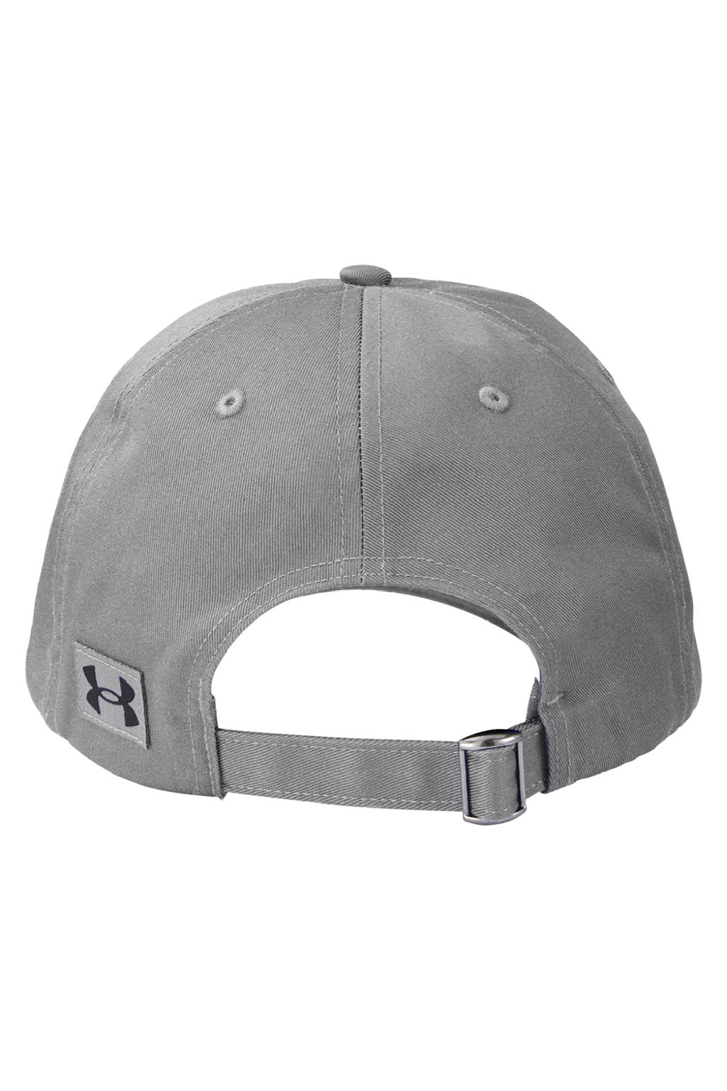 Under Armour Hats 1369785 Mens Moisture Wicking Team Chino Adjustable Hat Pitch Grey Flat Back
