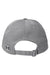 Under Armour 1369785  Moisture Wicking Team Chino Adjustable Hat Pitch Grey Flat Back