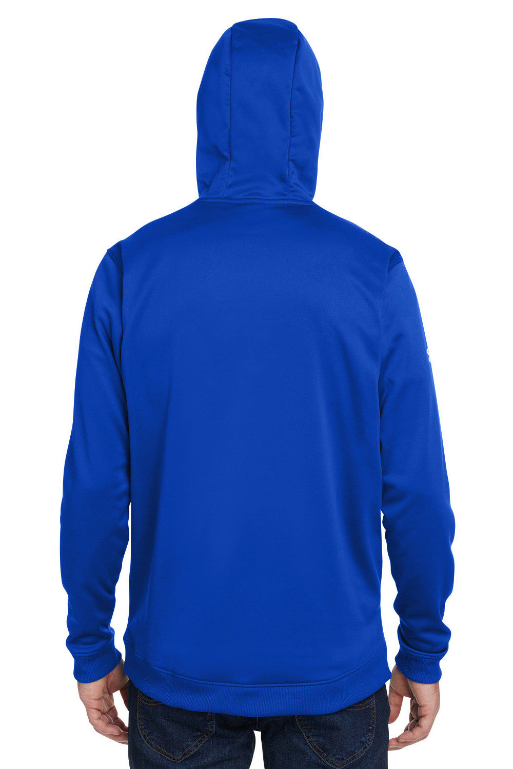 Under Armour 1370379 Mens Storm Armourfleece Water Resistant Hooded Sweatshirt Hoodie Royal Blue Model Back
