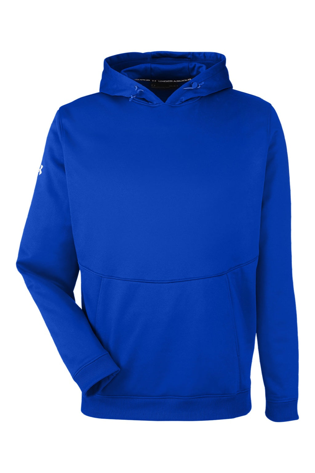 Under Armour 1370379 Mens Storm Armourfleece Water Resistant Hooded Sweatshirt Hoodie w/ Pouch Pocket Royal Blue Flat Front