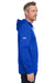 Under Armour 1370379 Mens Storm Armourfleece Water Resistant Hooded Sweatshirt Hoodie w/ Pouch Pocket Royal Blue Model Side