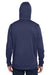Under Armour 1370379 Mens Storm Armourfleece Water Resistant Hooded Sweatshirt Hoodie w/ Pouch Pocket Midnight Navy Blue Model Back