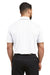 Under Armour 1370399 Mens Tech Moisture Wicking Short Sleeve Polo Shirt White Model Back