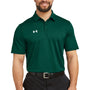 Under Armour Mens Tech Moisture Wicking Short Sleeve Polo Shirt - Forest Green