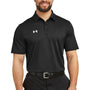 Under Armour Mens Tech Moisture Wicking Short Sleeve Polo Shirt - Black - NEW