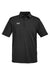 Under Armour 1370399 Mens Tech Moisture Wicking Short Sleeve Polo Shirt Black Flat Front