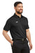 Under Armour 1370399 Mens Tech Moisture Wicking Short Sleeve Polo Shirt Black Model 3Q