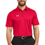 Under Armour Mens Tech Moisture Wicking Short Sleeve Polo Shirt - Red - NEW