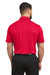 Under Armour 1370399 Mens Tech Moisture Wicking Short Sleeve Polo Shirt Red Model Back