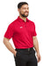 Under Armour 1370399 Mens Tech Moisture Wicking Short Sleeve Polo Shirt Red Model 3Q