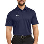 Under Armour Mens Tech Moisture Wicking Short Sleeve Polo Shirt - Midnight Navy Blue