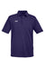 Under Armour 1370399 Mens Tech Moisture Wicking Short Sleeve Polo Shirt Purple Flat Front