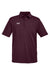 Under Armour 1370399 Mens Tech Moisture Wicking Short Sleeve Polo Shirt Maroon Flat Front