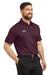 Under Armour 1370399 Mens Tech Moisture Wicking Short Sleeve Polo Shirt Maroon Model 3Q