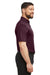 Under Armour 1370399 Mens Tech Moisture Wicking Short Sleeve Polo Shirt Maroon Model Side