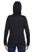 Under Armour 1370425 Womens Storm Armourfleece Water Resistant Hooded Sweatshirt Hoodie Black Model Back