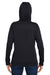 Under Armour 1370425 Womens Storm Armourfleece Water Resistant Hooded Sweatshirt Hoodie w/ Pouch Pocket Black Model Back