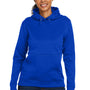 Under Armour Womens Storm Armourfleece Water Resistant Hooded Sweatshirt Hoodie - Royal Blue
