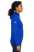 Under Armour 1370425 Womens Storm Armourfleece Water Resistant Hooded Sweatshirt Hoodie w/ Pouch Pocket Royal Blue Model Side