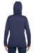 Under Armour 1370425 Womens Storm Armourfleece Water Resistant Hooded Sweatshirt Hoodie Midnight Navy Blue Model Back