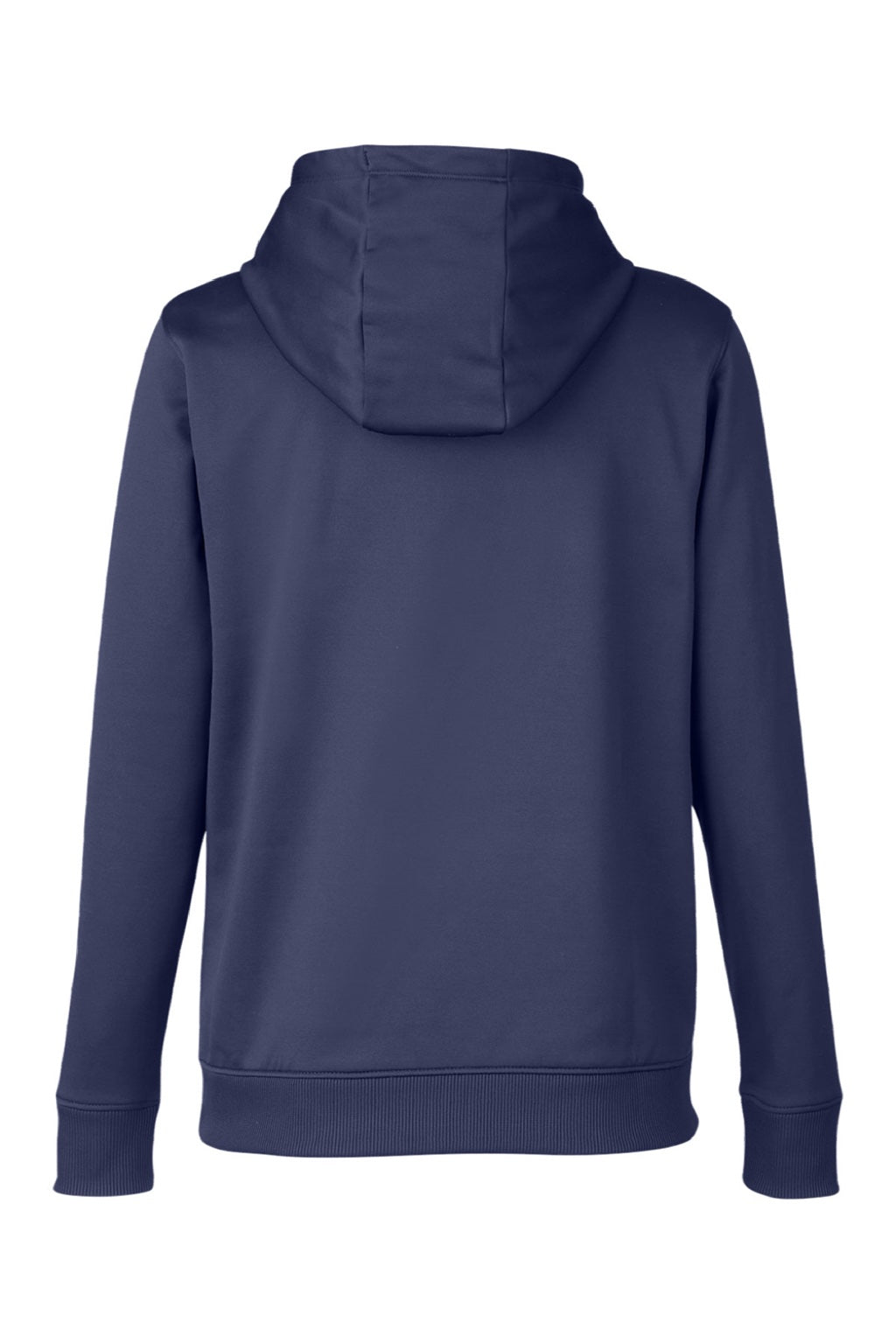 Under Armour 1370425 Womens Storm Armourfleece Water Resistant Hooded Sweatshirt Hoodie w/ Pouch Pocket Midnight Navy Blue Flat Back