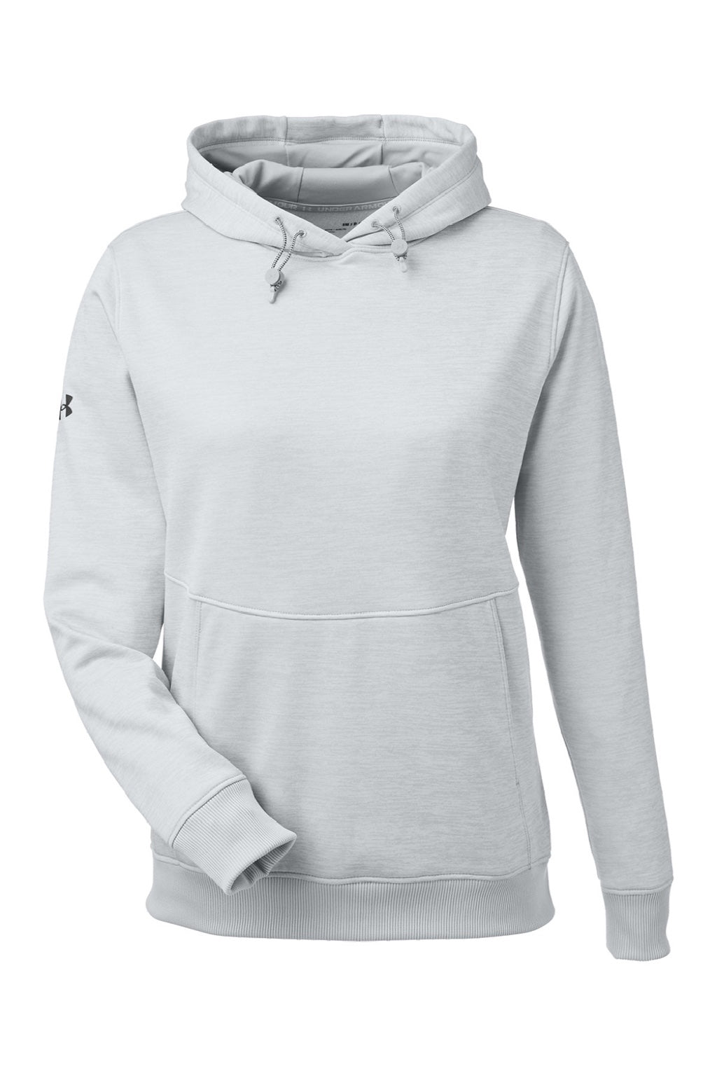 Under Armour 1370425 Womens Storm Armourfleece Water Resistant Hooded Sweatshirt Hoodie w/ Pouch Pocket Mod Grey Flat Front