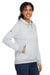 Under Armour 1370425 Womens Storm Armourfleece Water Resistant Hooded Sweatshirt Hoodie w/ Pouch Pocket Mod Grey Model 3Q