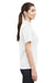 Under Armour 1370431 Womens Tech Moisture Wicking Short Sleeve Polo Shirt White Model Side