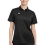 Under Armour Womens Tech Moisture Wicking Short Sleeve Polo Shirt - Black - NEW