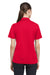 Under Armour 1370431 Womens Tech Moisture Wicking Short Sleeve Polo Shirt Red Model Back