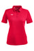Under Armour 1370431 Womens Tech Moisture Wicking Short Sleeve Polo Shirt Red Flat Front