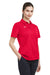 Under Armour 1370431 Womens Tech Moisture Wicking Short Sleeve Polo Shirt Red Model 3Q
