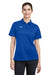 Under Armour 1370431 Womens Tech Moisture Wicking Short Sleeve Polo Shirt Royal Blue Model Front