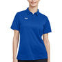 Under Armour Womens Tech Moisture Wicking Short Sleeve Polo Shirt - Royal Blue