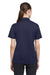 Under Armour 1370431 Womens Tech Moisture Wicking Short Sleeve Polo Shirt Midnight Navy Blue Model Back