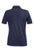 Under Armour 1370431 Womens Tech Moisture Wicking Short Sleeve Polo Shirt Midnight Navy Blue Flat Back