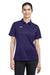 Under Armour 1370431 Womens Tech Moisture Wicking Short Sleeve Polo Shirt Purple Model Front